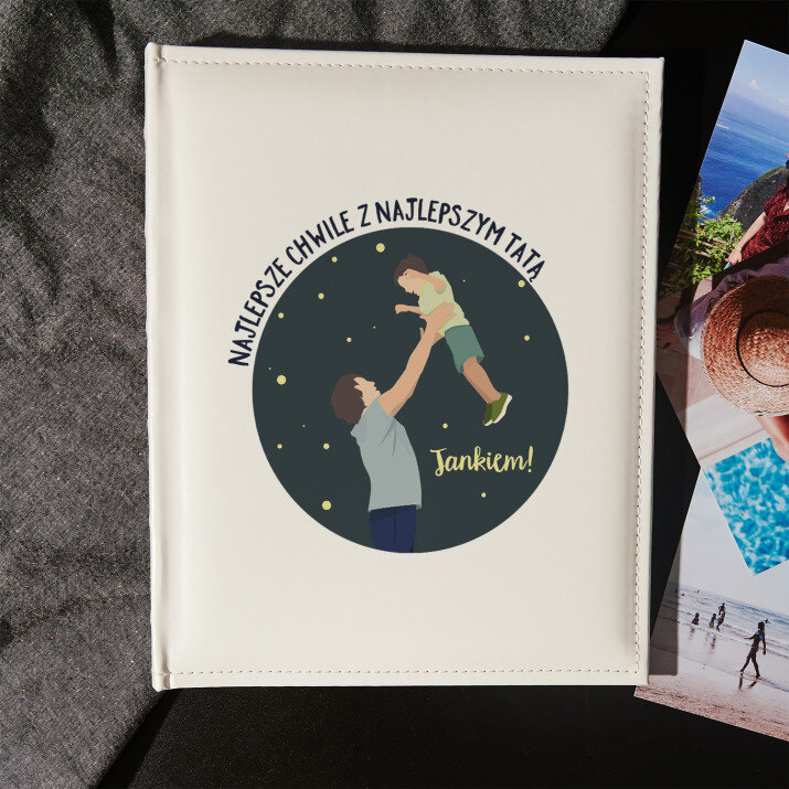 Najlepsze chwile z najlepszym tatą - chłopiec - Personalizowany Album na zdjęcia