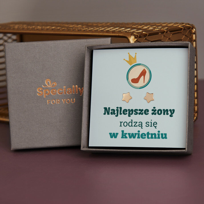 Najlepsze żony - Pozłacane kolczyki gwiazdki