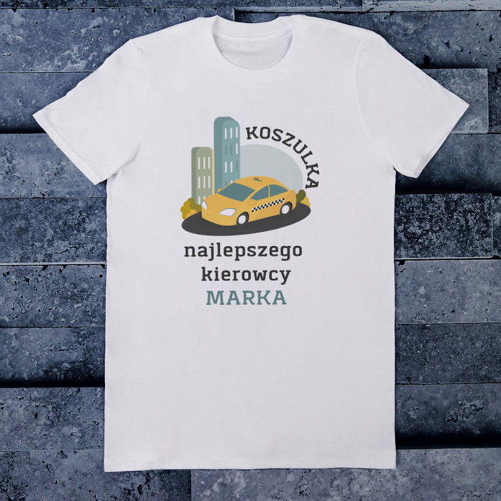 Najlepszego kierowcy - Koszulka męska z nadrukiem