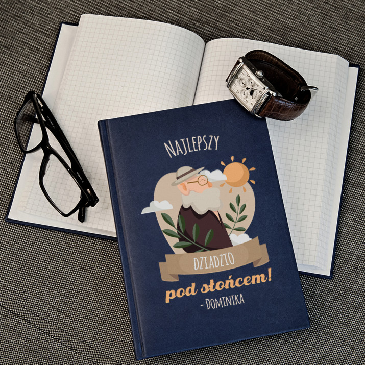 Najlepszy dziadzio pod słońcem - notatnik A5 z nadrukiem