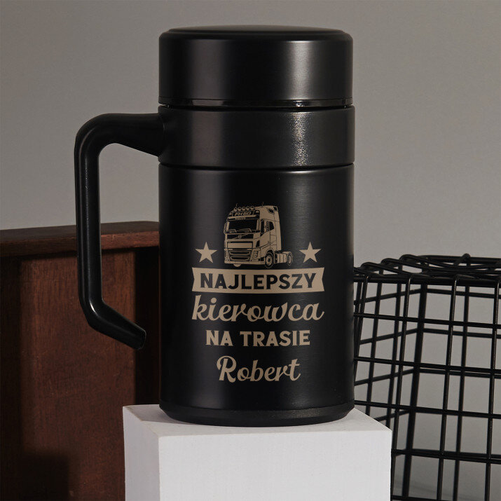 Najlepszy kierowca na trasie - Kubek termiczny 400 ml