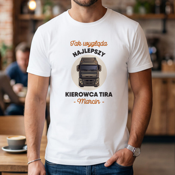 Najlepszy kierowca tira - Koszulka męska z nadrukiem