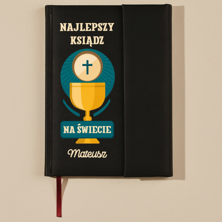 Najlepszy ksiądz - Notes książkowy z zakładką
