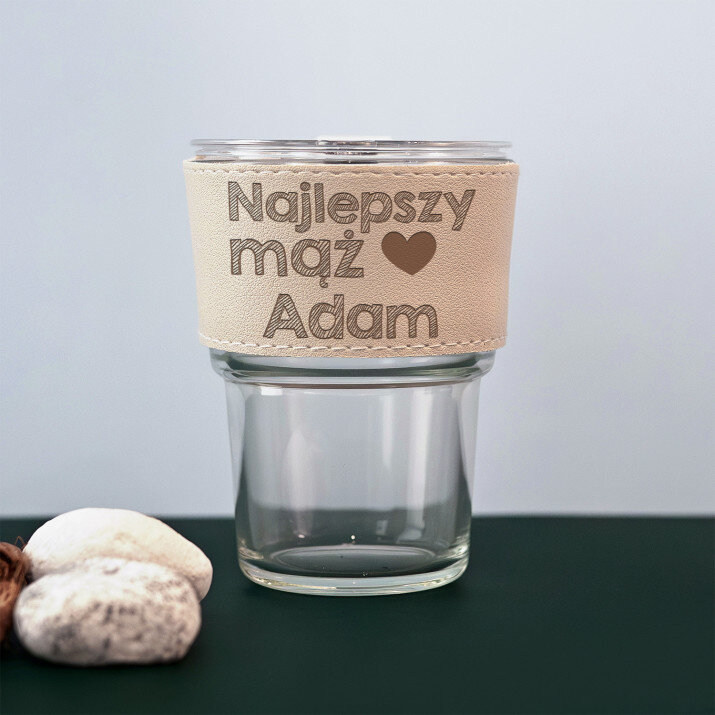 Najlepszy mąż - Kubek szklany