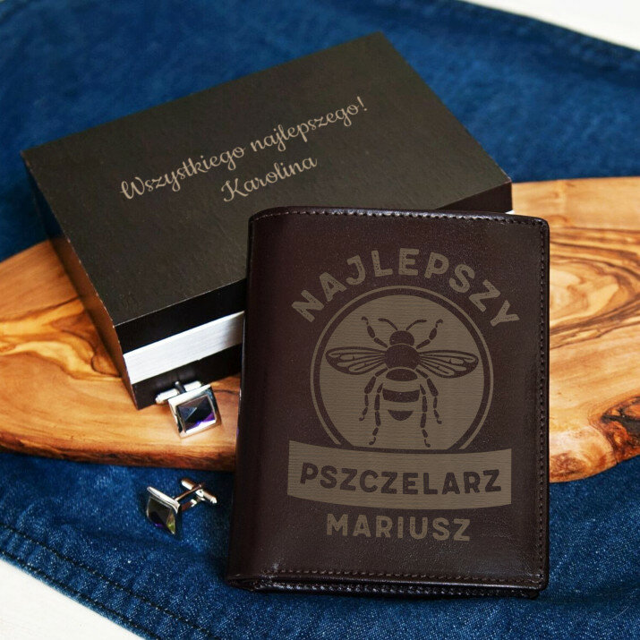 Najlepszy pszczelarz - Portfel skórzany
