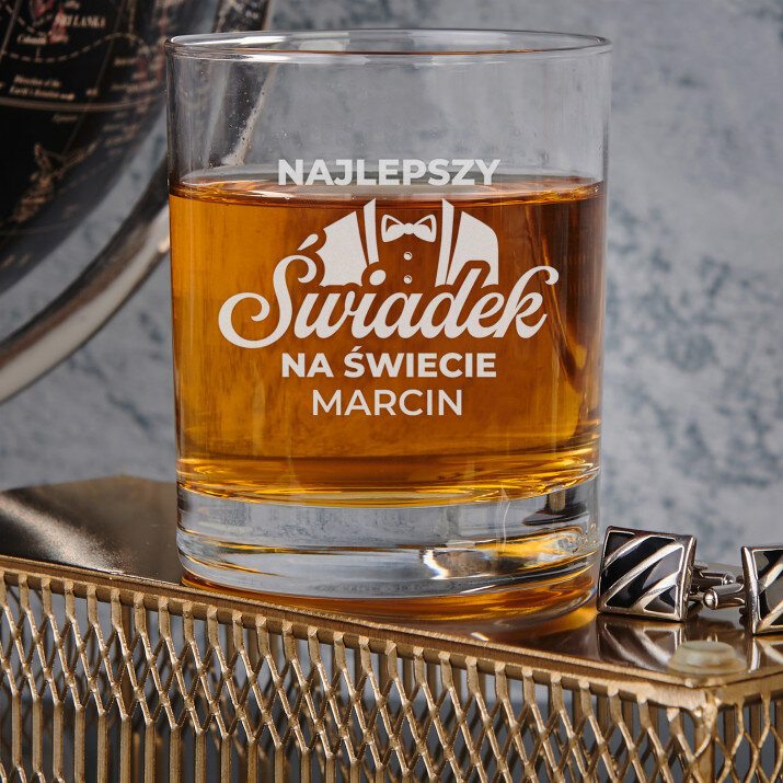 Najlepszy świadek na świecie - Szklanka do whisky
