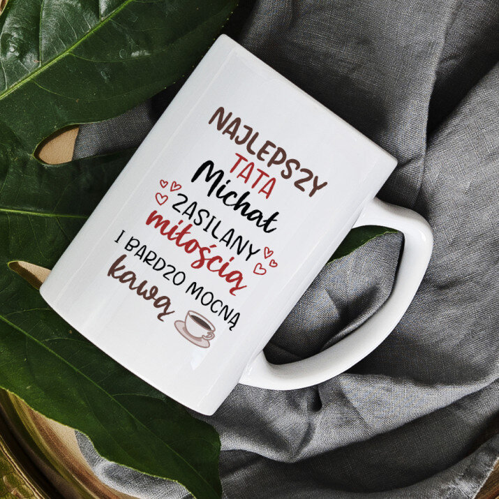 Najlepszy tata kawa - Personalizowany Kubek