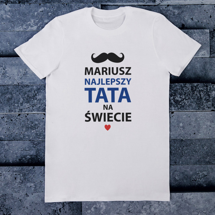 Najlepszy tata - Koszulka męska z nadrukiem