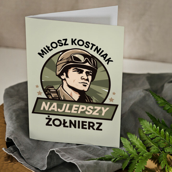 Najlepszy żołnierz - kartka z życzeniami