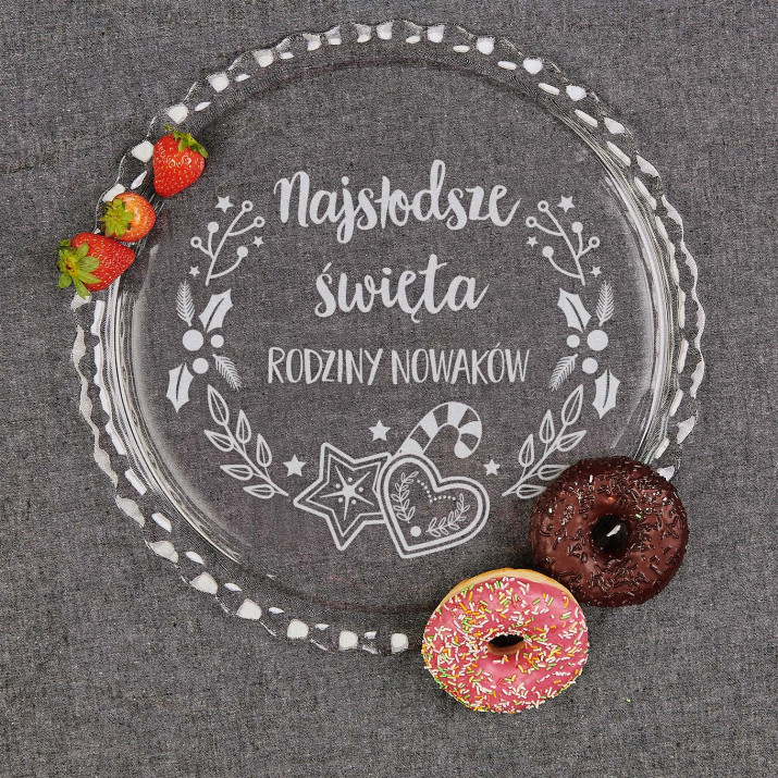 Najsłodsze święta - Płaska patera na ciasto