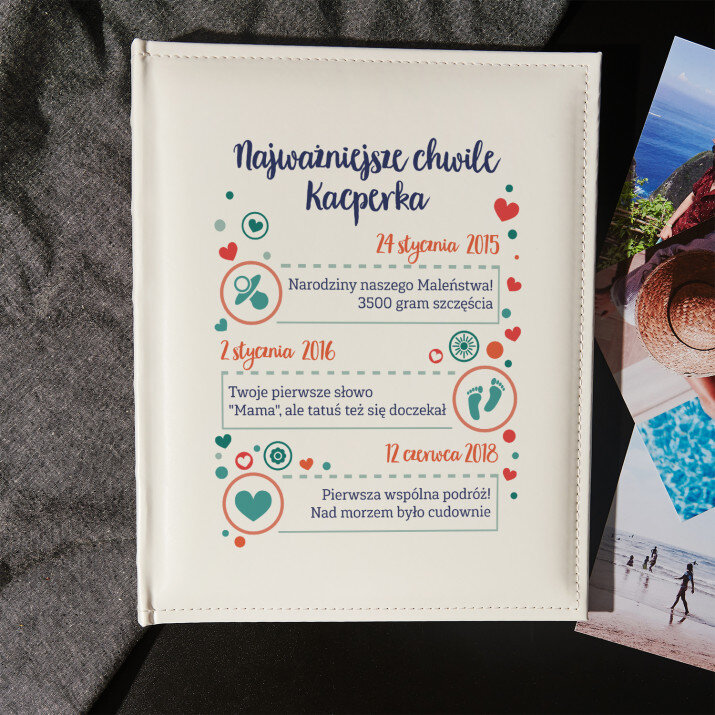 Najważniejsze chwile - Personalizowany Album na zdjęcia