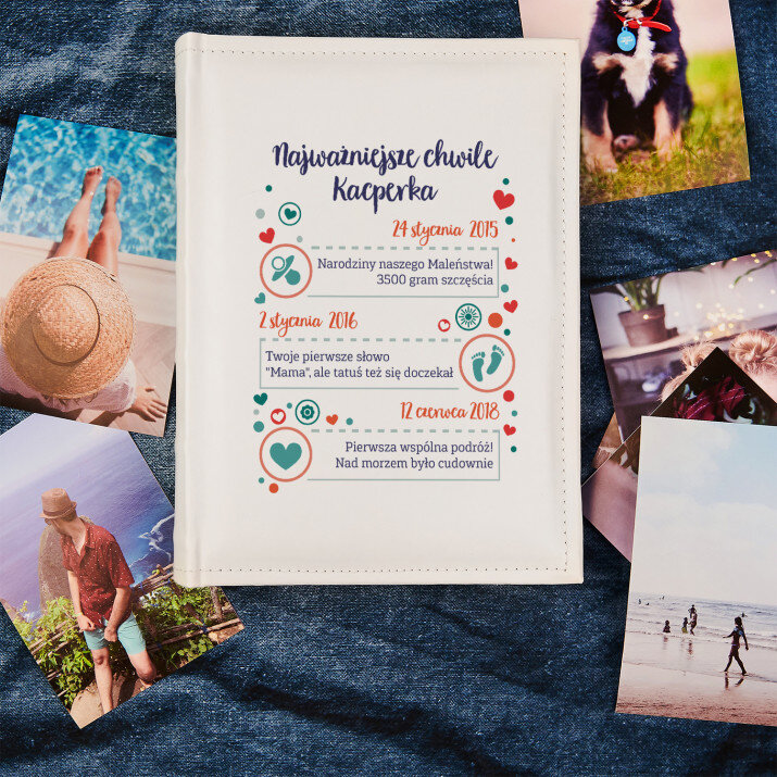 Najważniejsze chwile - Personalizowany Album na zdjęcia