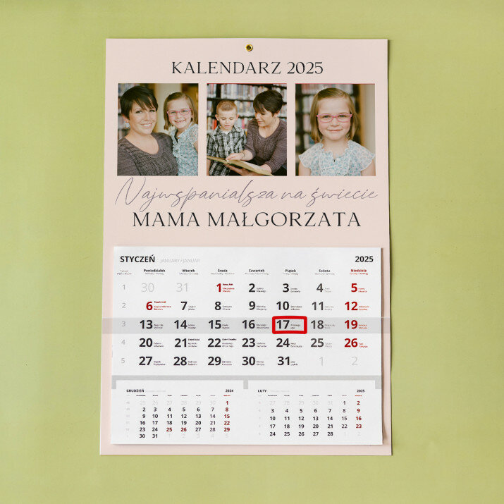 Najwspanialsza na świecie mama - Kalendarz jednodzielny