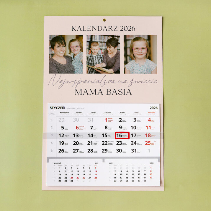 Najwspanialsza na świecie mama - Kalendarz jednodzielny Najwspanialsza na świecie mama - Kalendarz jednodzielny