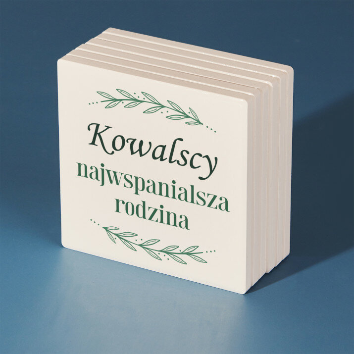 Najwspanialsza rodzina - Podkładki ceramiczne pod kubek