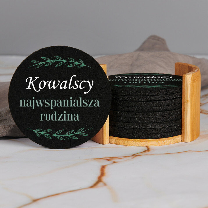 Najwspanialsza rodzina - Zestaw podkładek filcowych