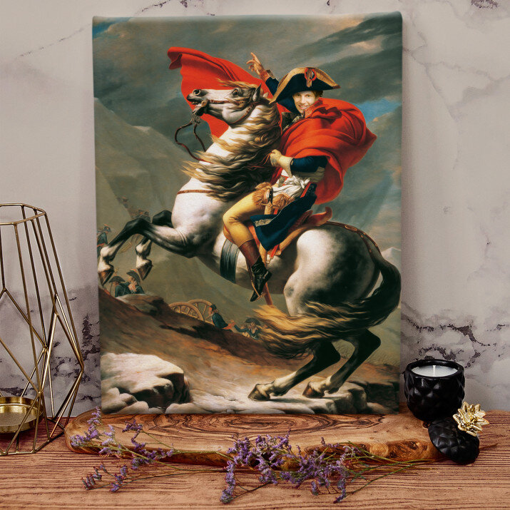 Napoleon na koniu - Królewski portret Napoleon na koniu - Królewski portret