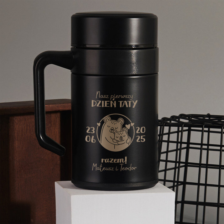 Nasz pierwszy dzień taty razem - Kubek termiczny 400 ml