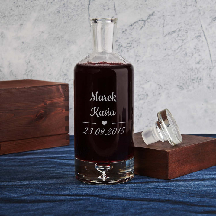 Nasza data - Karafka na alkohol butelka