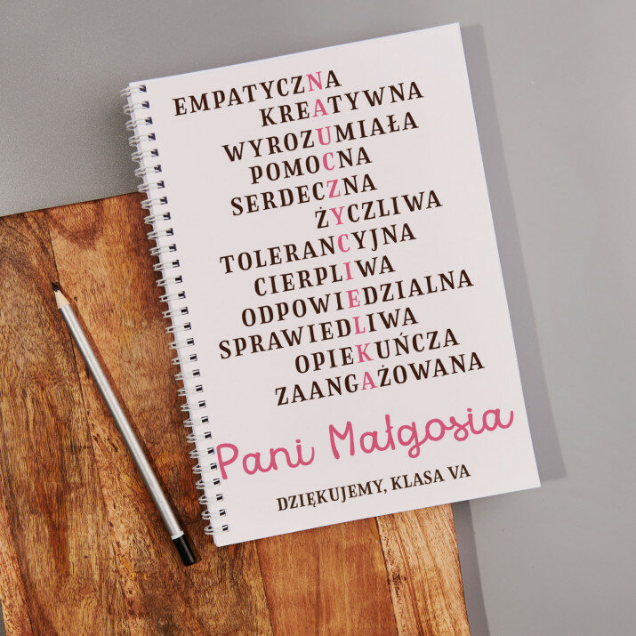 Nauczycielka cechy - Planer na spirali dla nauczyciela