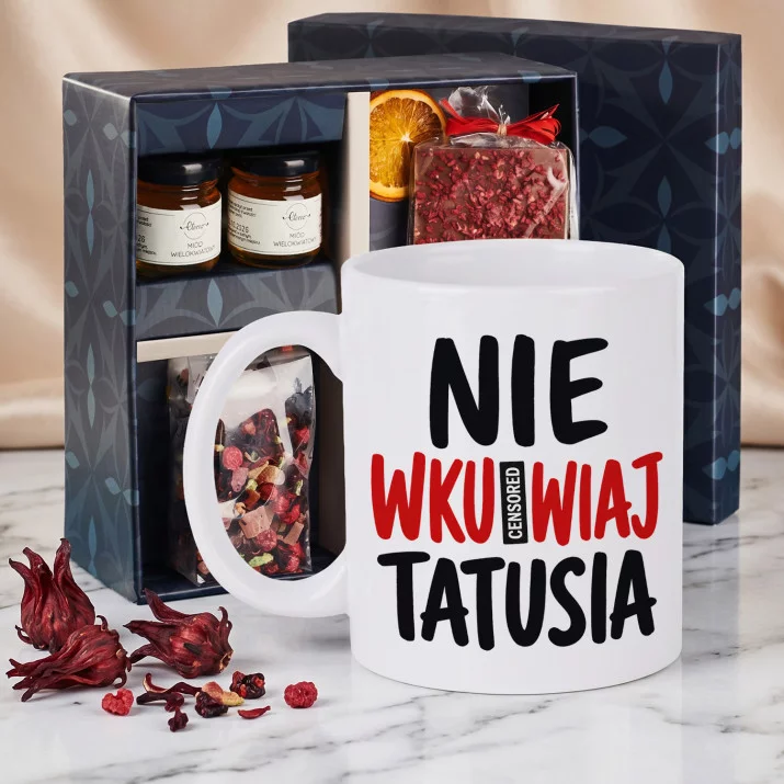 Zestaw Prezenowy Z Kubkiem Dla Taty Na Dzień Ojca: Ostrzeżenie Od Tatusia Zestaw Prezenowy Z Kubkiem Dla Taty Na Dzień Ojca: Ostrzeżenie Od Tatusia