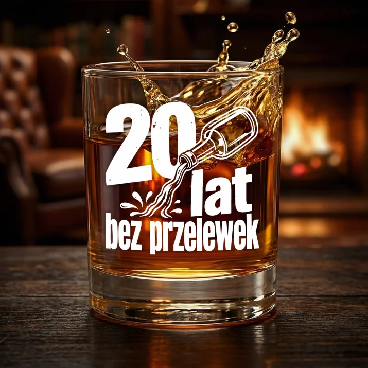 Szklanka Do Whisky Na 20 Urodziny Prezent Dla Mężczyzny: 20 Lat Bez Przelewek Szklanka Do Whisky Na 20 Urodziny Prezent Dla Mężczyzny: 20 Lat Bez Przelewek