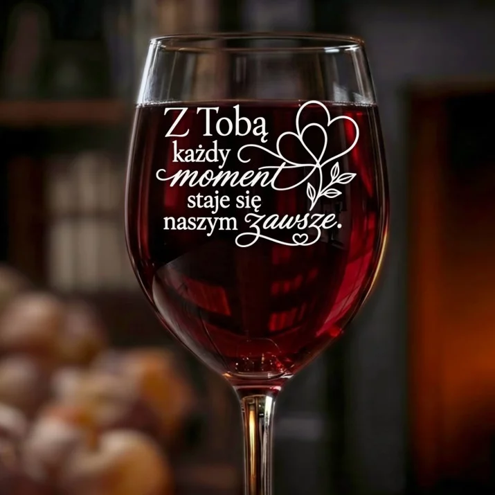 Kieliszek Do Wina Na Wieczór Panieński Z Klasą Prezent Dla Kobiety: Z Tobą Zawsze