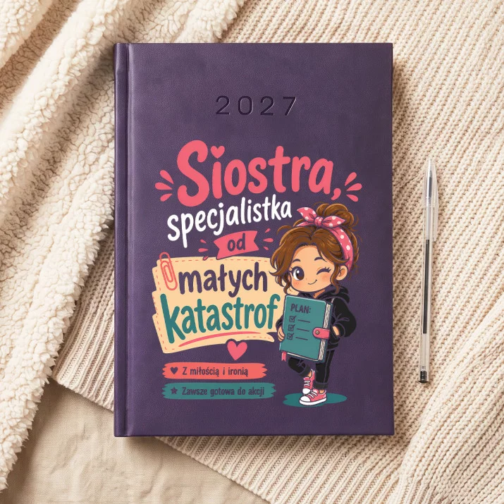 Kalendarz Książkowy A5 2027 Dla Siostry Prezent Dla Kobiety: Złośliwa Czułość