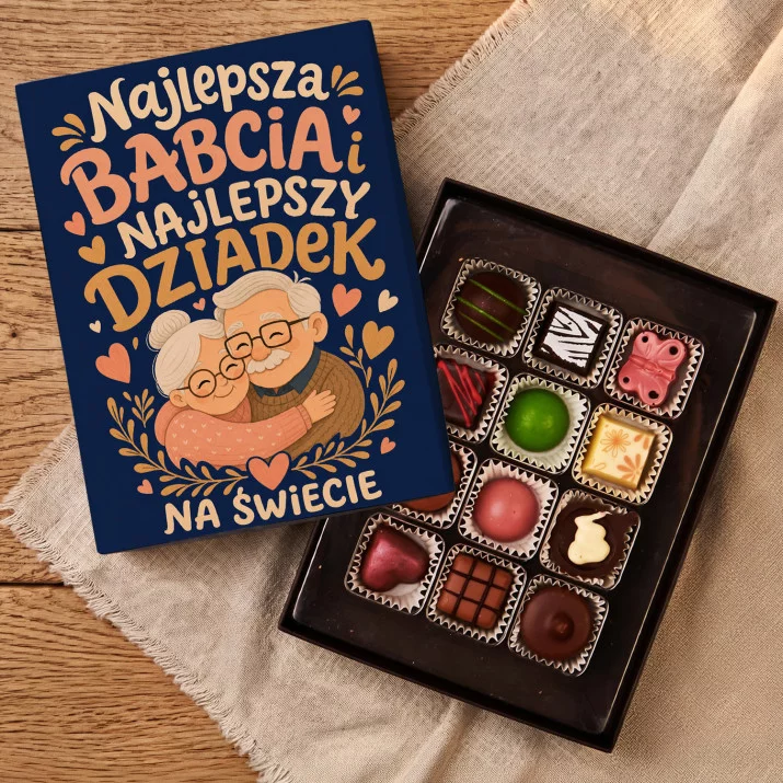 Czekoladki Na Pierwszy Dzień Babci i Dziadka Prezent : Najlepsza Babcia I Dziadek