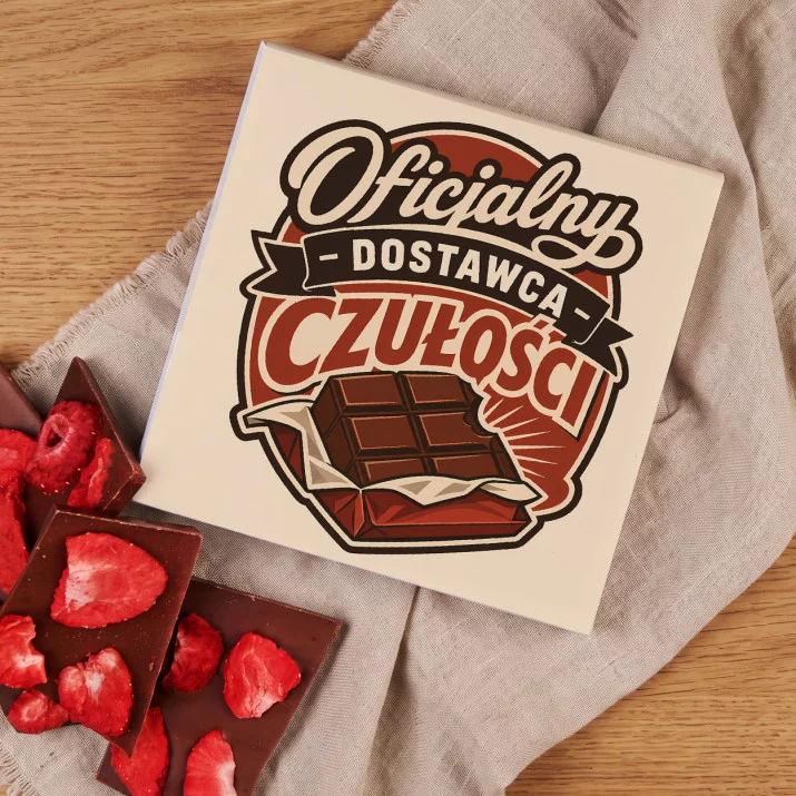 Czekolada Z Truskawkami Na Walentynki Prezent Na Rocznicę Dla Mężczyzny: Retro Dostawca Serc Czekolada Z Truskawkami Na Walentynki Prezent Na Rocznicę Dla Mężczyzny: Retro Dostawca Serc