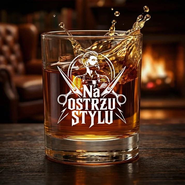 Szklanka Do Whisky Dla Fryzjera Prezent Dla Mężczyzny: Na Ostrzu Stylu Szklanka Do Whisky Dla Fryzjera Prezent Dla Mężczyzny: Na Ostrzu Stylu