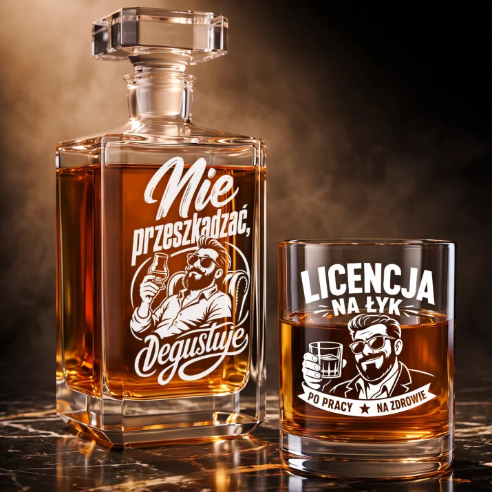 Zestaw Do Whisky Na Dzień Mężczyzny Prezent Dla Mężczyzny: Wieczorny Degustator