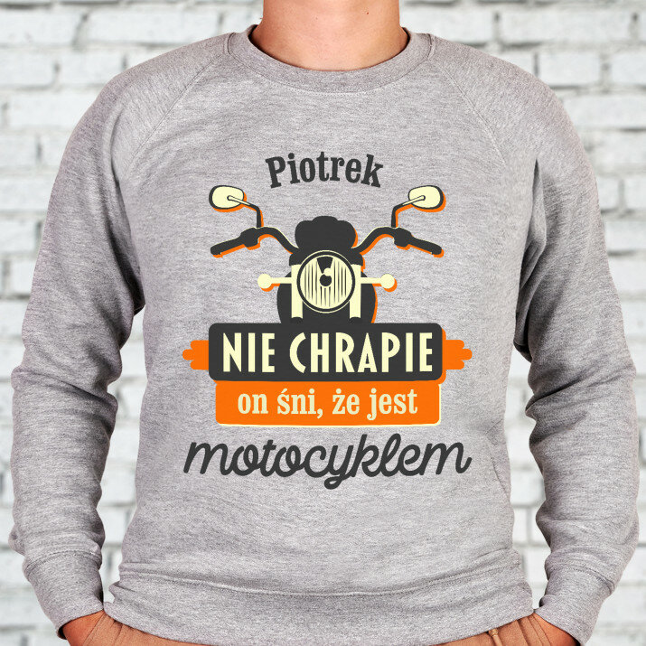Nie chrapie - Bluza męska bez kaptura