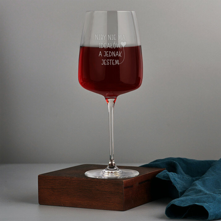 Nie ma ideałów - Duży kieliszek do wina 600 ml