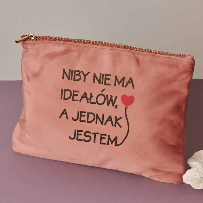 Nie ma ideałów - Kosmetyczka welurowa