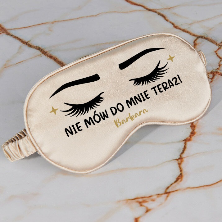 Nie mów do mnie teraz - Satynowa opaska na oczy