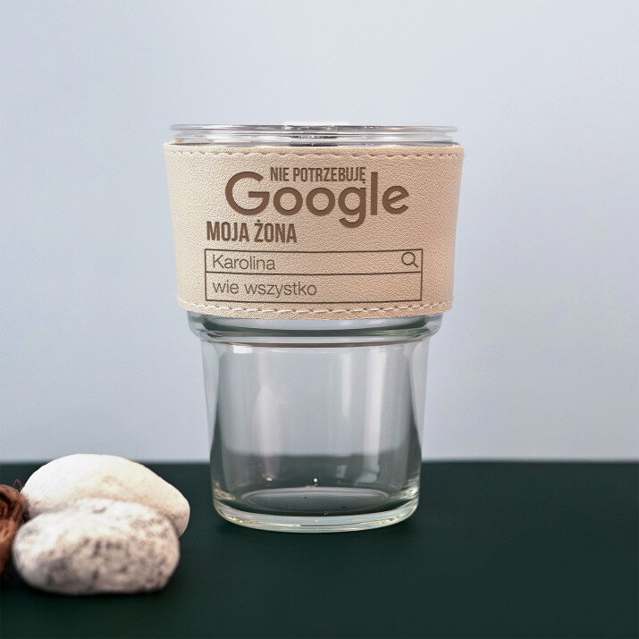 Nie potrzebuję google - Kubek szklany
