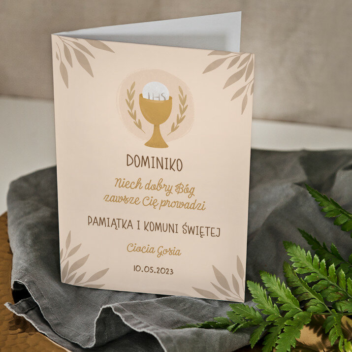 Niech dobry Bóg zawsze Cię prowadzi - kartka z życzeniami
