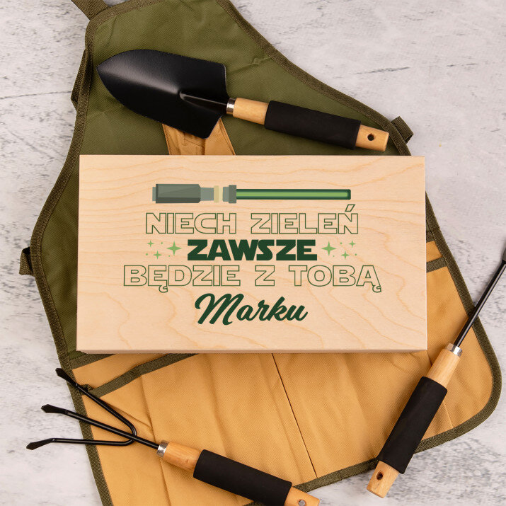 Niech zieleń będzie z tobą - Zestaw narzędzi ogrodowych w pudełku