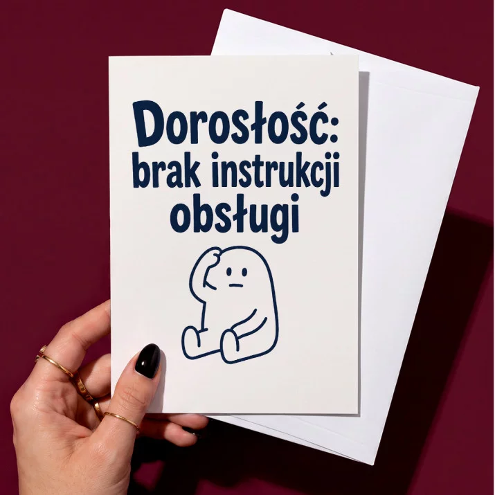 Kartka z Życzeniami Na Osiemnastkę Dla Mężczyzny: Ironiczna Dorosłość Kartka z Życzeniami Na Osiemnastkę Dla Mężczyzny: Ironiczna Dorosłość
