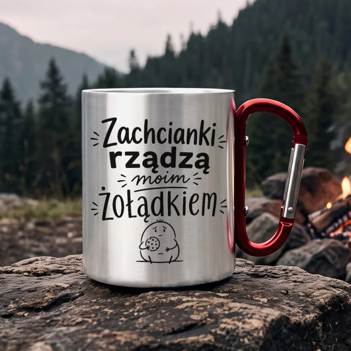 Kubek Metalowy z Karabińczykiem Dla Ciężarnej Prezent Na Dzień Mamy Dla Kobiety: Uroczy Ciążowy Szkic Kubek Metalowy z Karabińczykiem Dla Ciężarnej Prezent Na Dzień Mamy Dla Kobiety: Uroczy Ciążowy Szkic
