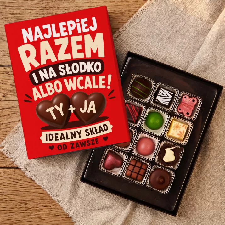 Czekoladki Dla Dwojga Prezent : Najlepiej Razem Czekoladki Dla Dwojga Prezent : Najlepiej Razem