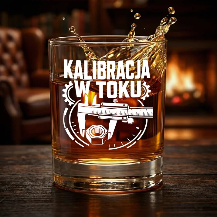 Szklanka Do Whisky Dla Inżyniera Prezent Dla Mężczyzny: Kalibracja W Toku