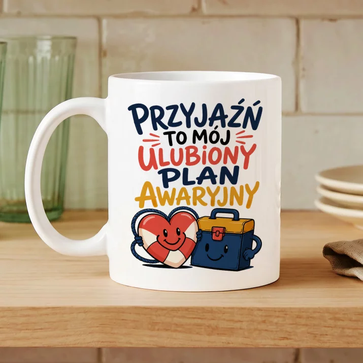 Kubek Z Nadrukiem Dla Przyjaciela Prezent Dla Mężczyzny: Plan Awaryjny Kubek Z Nadrukiem Dla Przyjaciela Prezent Dla Mężczyzny: Plan Awaryjny