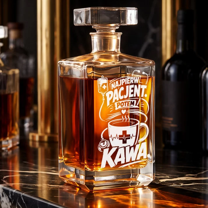 Karafka Do Whisky z Grawerem Dla Pielęgniarza Prezent: Po Dyżurze