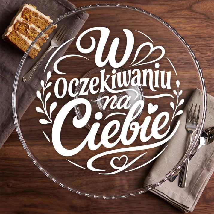 Patera Na Ciasto Dla Ciężarnej Prezent Na Dzień Mamy Dla Kobiety: Czułe Oczekiwanie