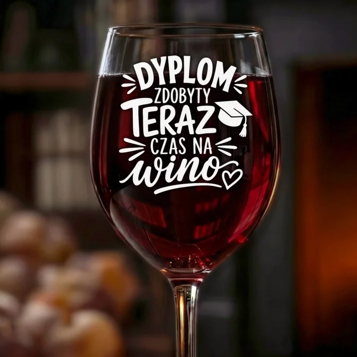Kieliszek Do Wina Na Zakończenie Studiów Prezent Dla Magistra Kobiety: Dyplom Teraz Wino Kieliszek Do Wina Na Zakończenie Studiów Prezent Dla Magistra Kobiety: Dyplom Teraz Wino