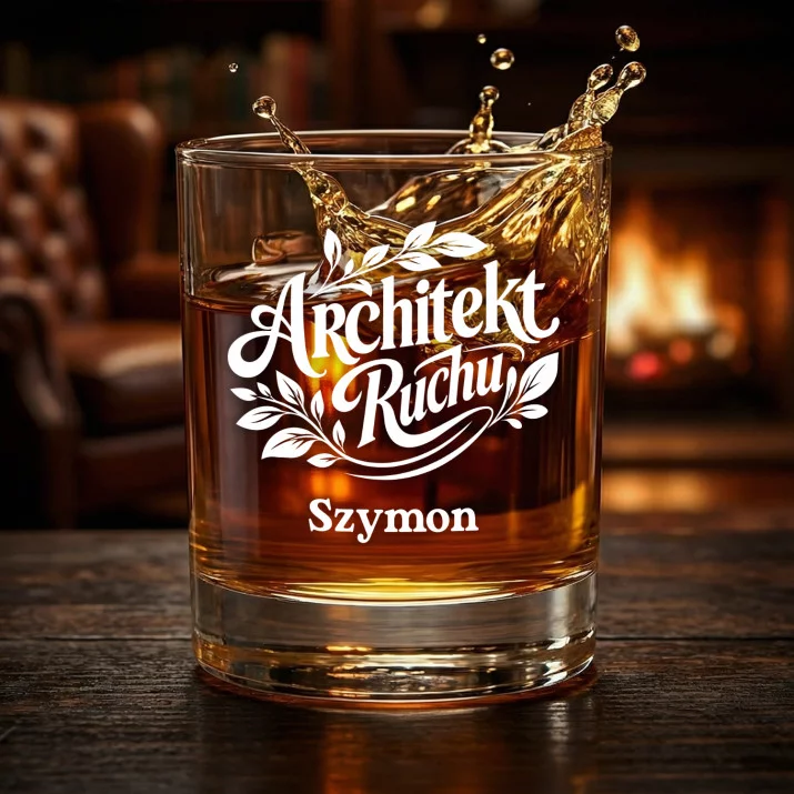 Szklanki Do Whisky z Grawerem Dla Fizjoterapeuty Prezent Dla Mężczyzny: Architekt Ruchu