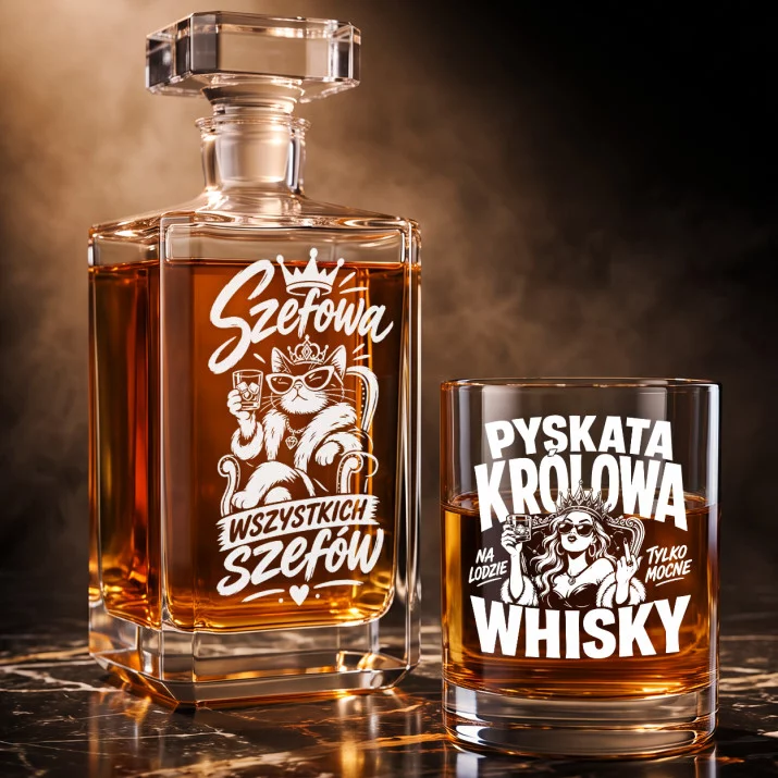 Zestaw Do Whisky Dla Przyjaciółki Prezent Dla Kobiety: Bezczelna Królowa Zestaw Do Whisky Dla Przyjaciółki Prezent Dla Kobiety: Bezczelna Królowa