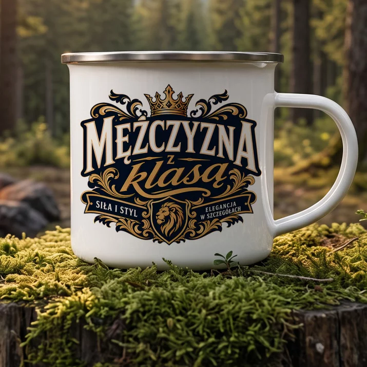 Kubek Emaliowany Na Urodziny Prezent Dla Mężczyzny: Męska Elegancja Kubek Emaliowany Na Urodziny Prezent Dla Mężczyzny: Męska Elegancja